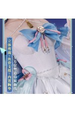 1/3 Delusion Genshin Impact Kamisato Ayaka White Dress Outfit Cosplay Costume